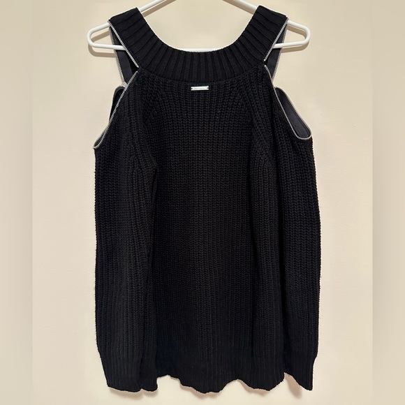 Michael Kors Zip Cold Shoulder Sweater - Picture 3 of 7